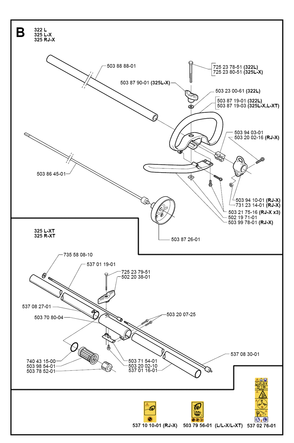 Husqvarna 325 LXT(I0000060) Parts List Husqvarna 325 LXT(I0000060